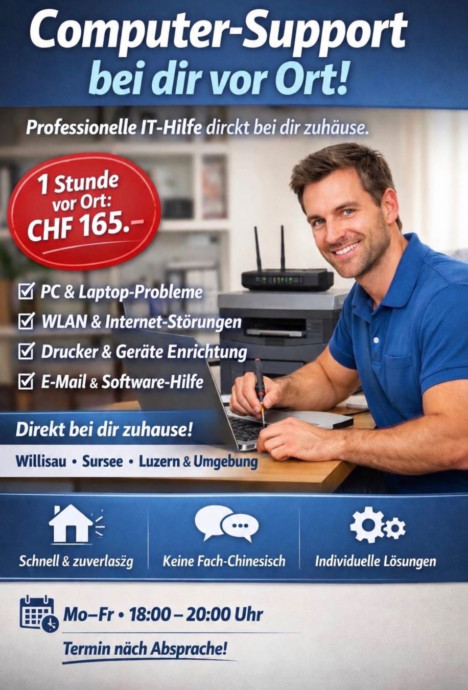 Sonstiges für Büro & Gewerbe: Computer Support vor Ort – Neu und originalverpackt aus Wolhusen von technicsII