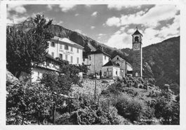 Mergoscia (TI) Valle Verzasca chiesa e paese G