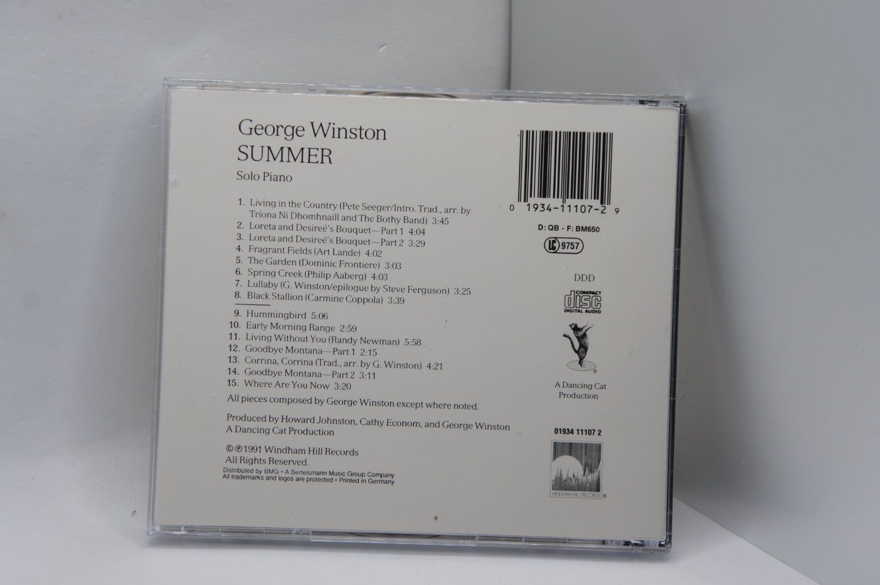 CD: CD George Winston – Summer / Windham Hill – Usato da Ernetschwil venduto da luisvonerni 1