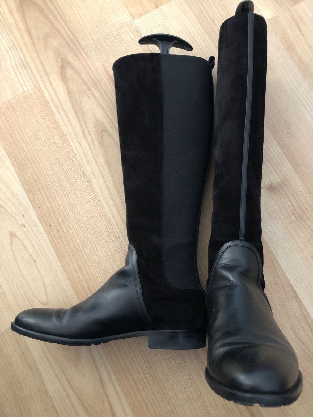 Navyboot Scarpe da donna: Schwarze Leder-Wildleder Stiefel Gr. 37 – Nuovo (secondo la descrizione) da Arlesheim venduto da leyRum4.5