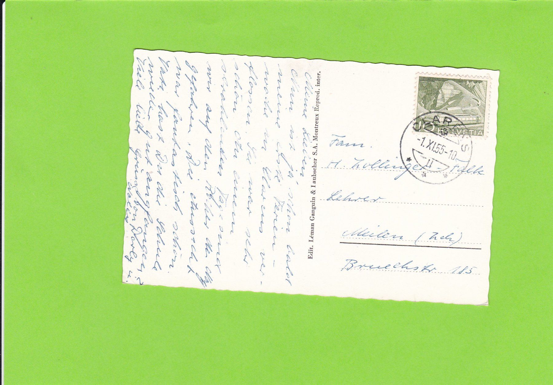 Cartoline postali: Montreux – Usato da St. Peterzell venduto da neckertal 1