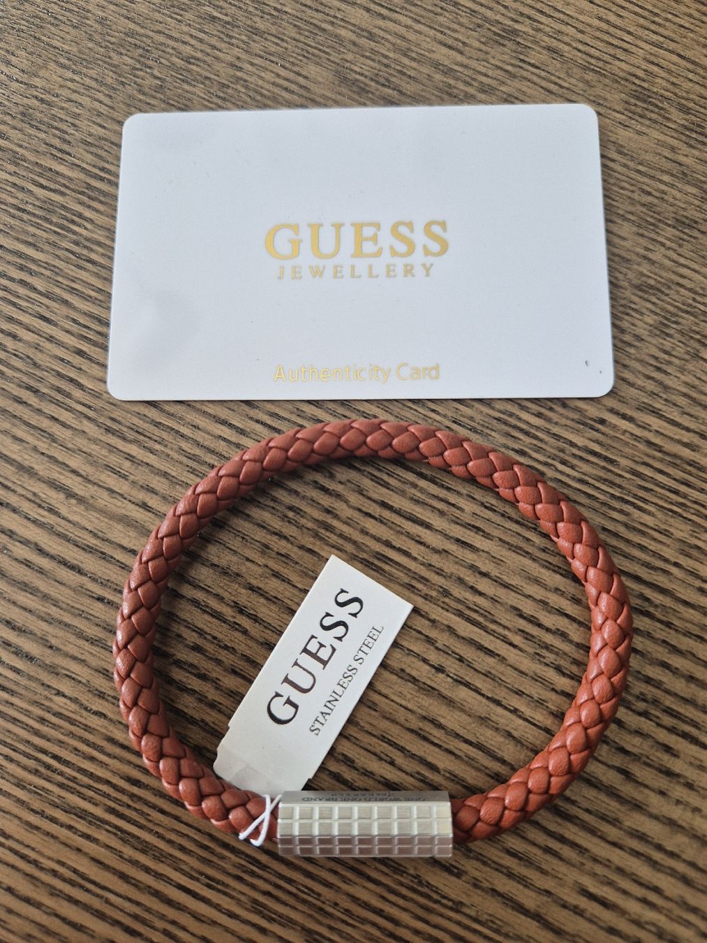 Guess Bracciali & Braccialetti: Guess Braided Leather Bracelet - New with Authenticity – Nuovo e nell'imballaggio originale da Genève venduto da nno_2jzn 1