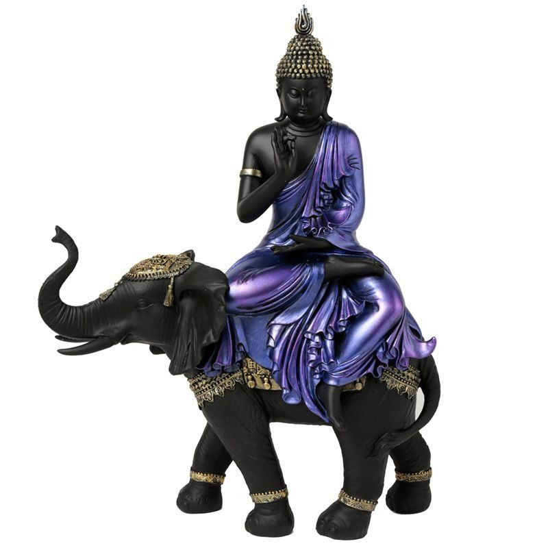 Statuette: Buddha auf Elefant reitend - schöne Dekofigur – Nuovo e nell'imballaggio originale da Dübendorf venduto da alibaba010