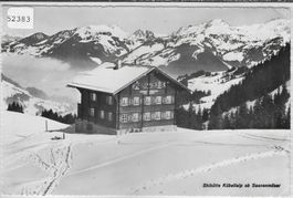 Skihütte Kübelialp ob Saanenmöser im Winter