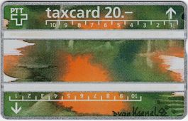 20.- Diana von Kaenel mit ABART - seltene Schalter Taxcard