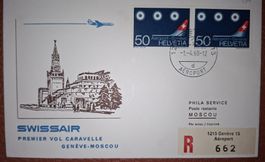 Swissair Geneve - Moscou 01.04.1968