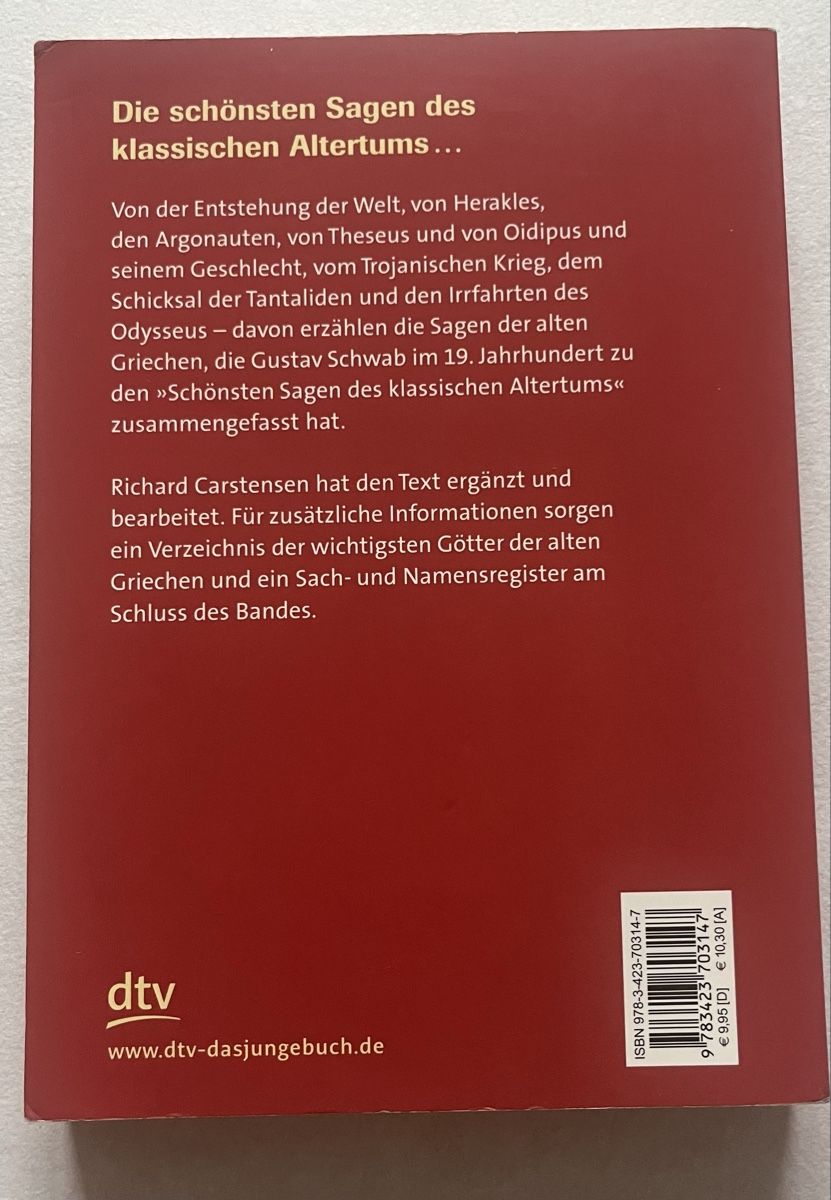 Libri: Griechische Sagen – Usato da Einsiedeln venduto da lar_d62m 1