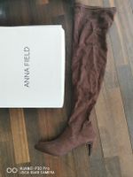 Anna Field Overknee-Stiefel braun Gr 41 neu, Wildleder 