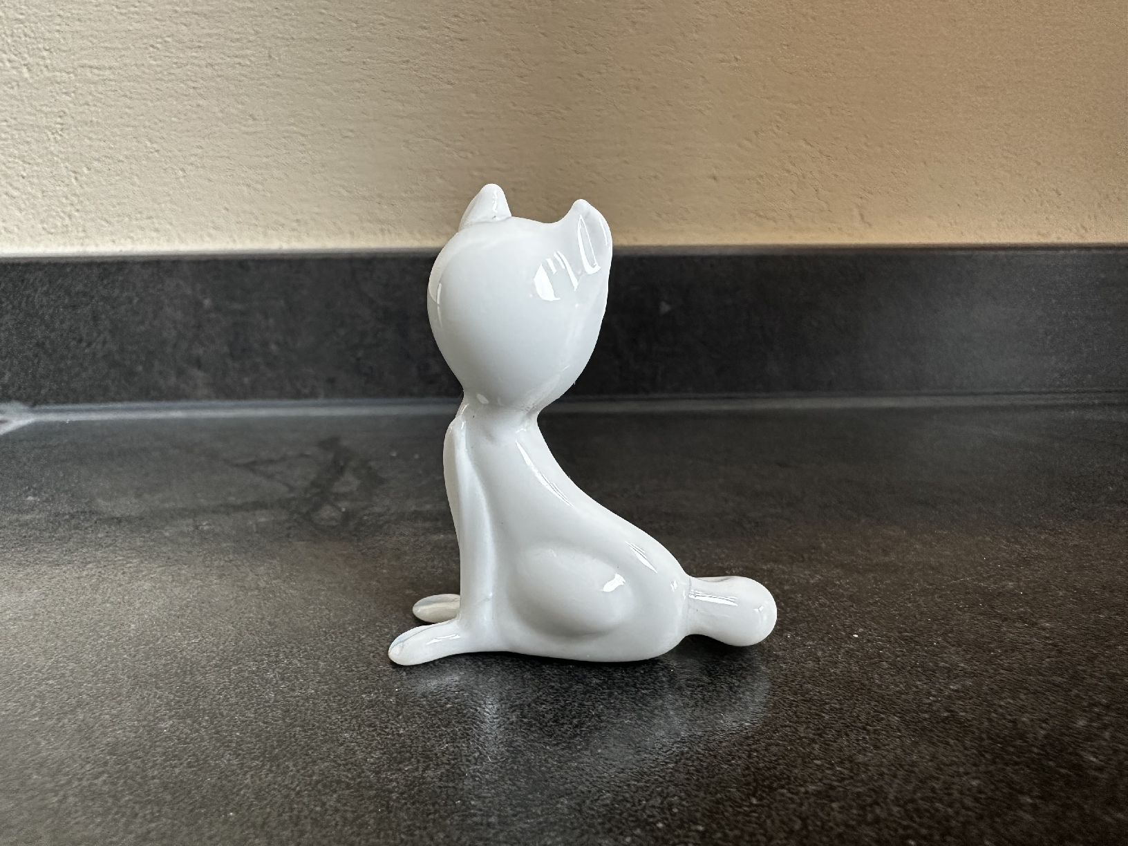 Statuette: Katzenfigur aus Glas, weiss, Top! – Nuovo (secondo la descrizione) da Kesswil venduto da mie_g89p 1