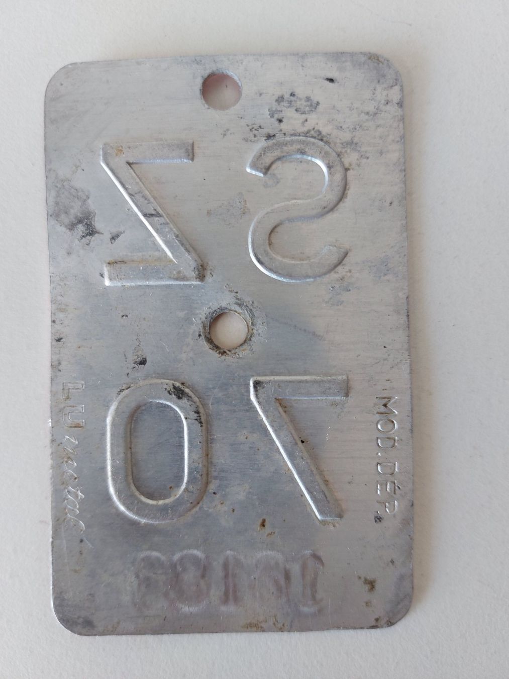 Sachs Insegne: Velonummer SZ 70 plaque Velo – Usato da Schenkon venduto da Uhu007 1