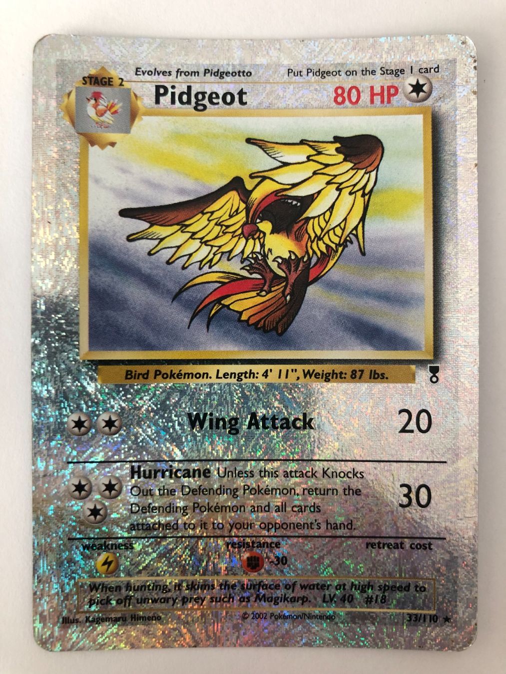 Pokémon Sammelbilder & Trading cards: Pidgeot - Holo - Legendary - Pokemon – Gebraucht aus Nussbaumen AG von Bika-Shop
