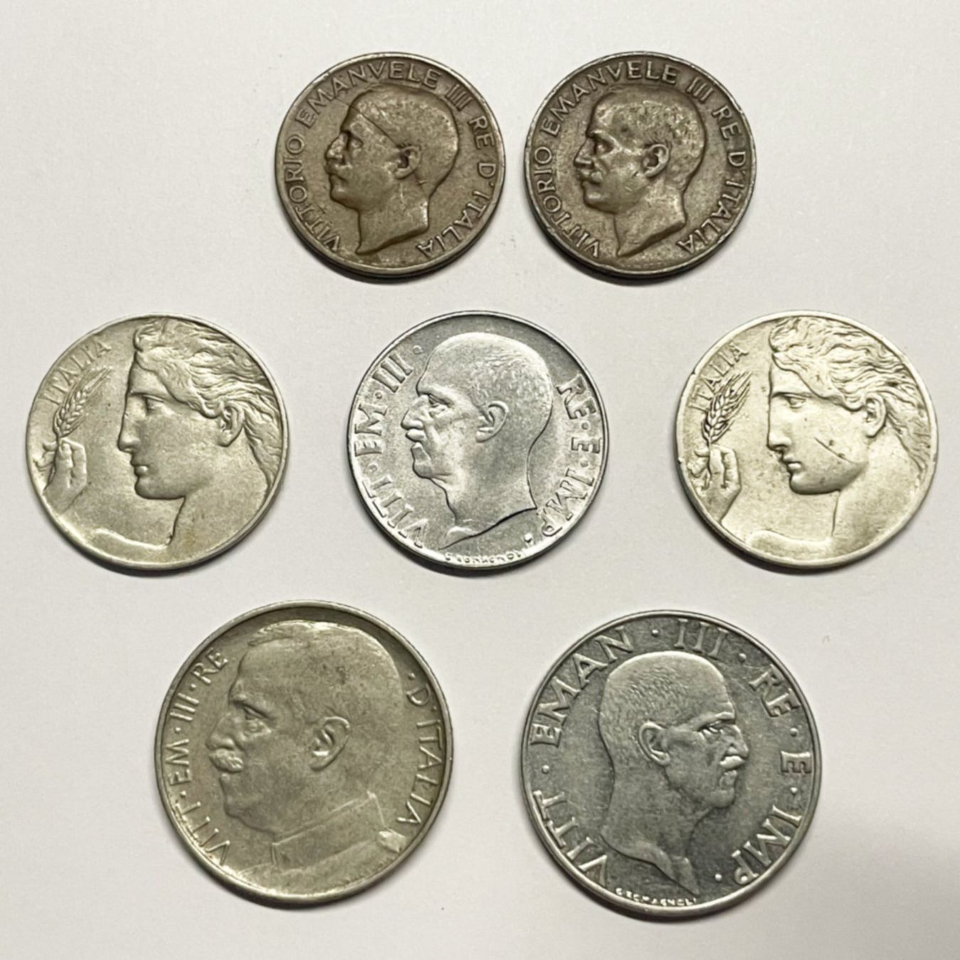 Alle Münzen: Italie/ lot de 7 pièces – Gebraucht aus Martigny von Numis-World 1