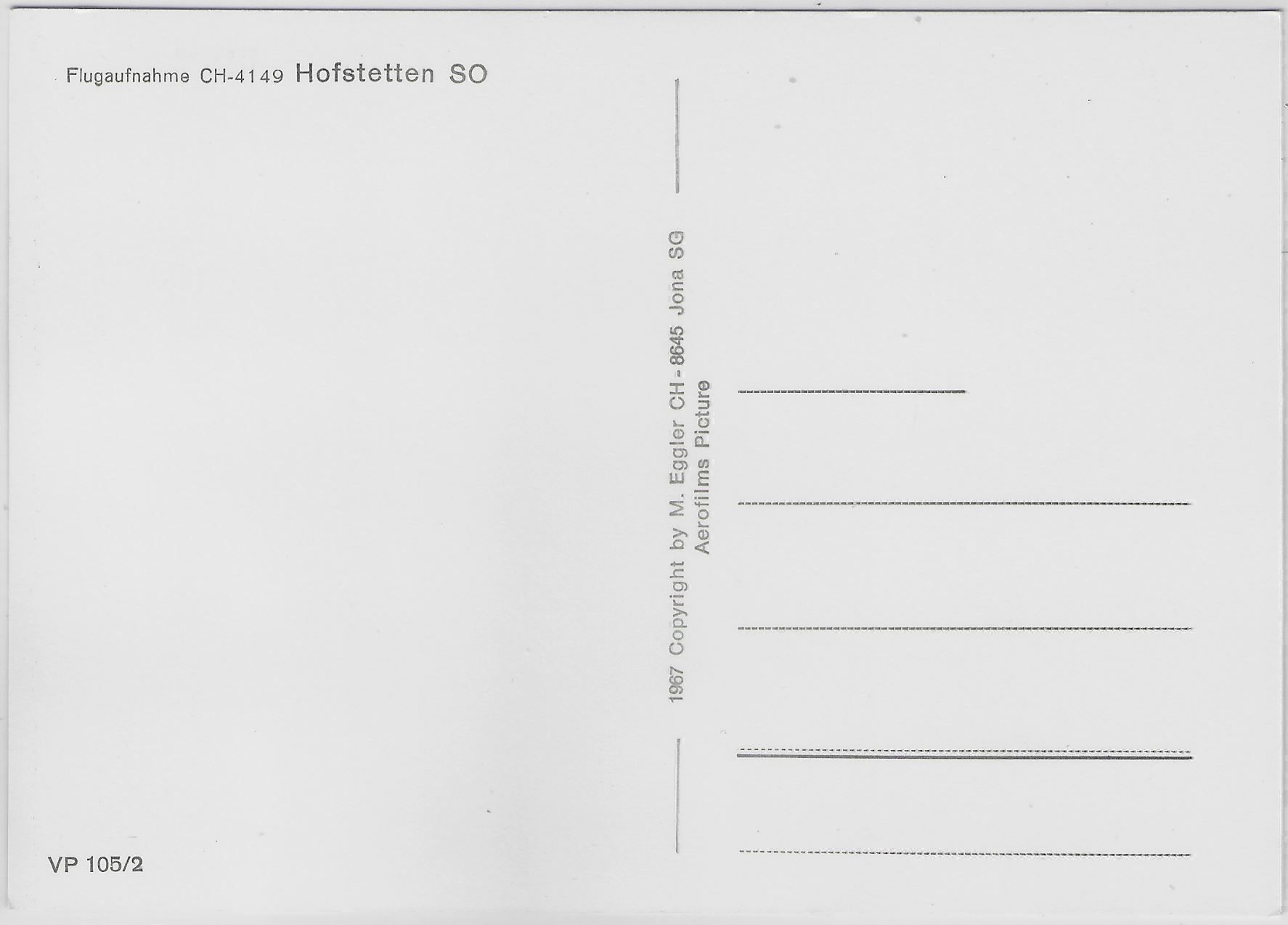 Cartoline postali: Flugaufnahme Hofstetten SO – Antico da Ettingen venduto da Kartenplanet 1