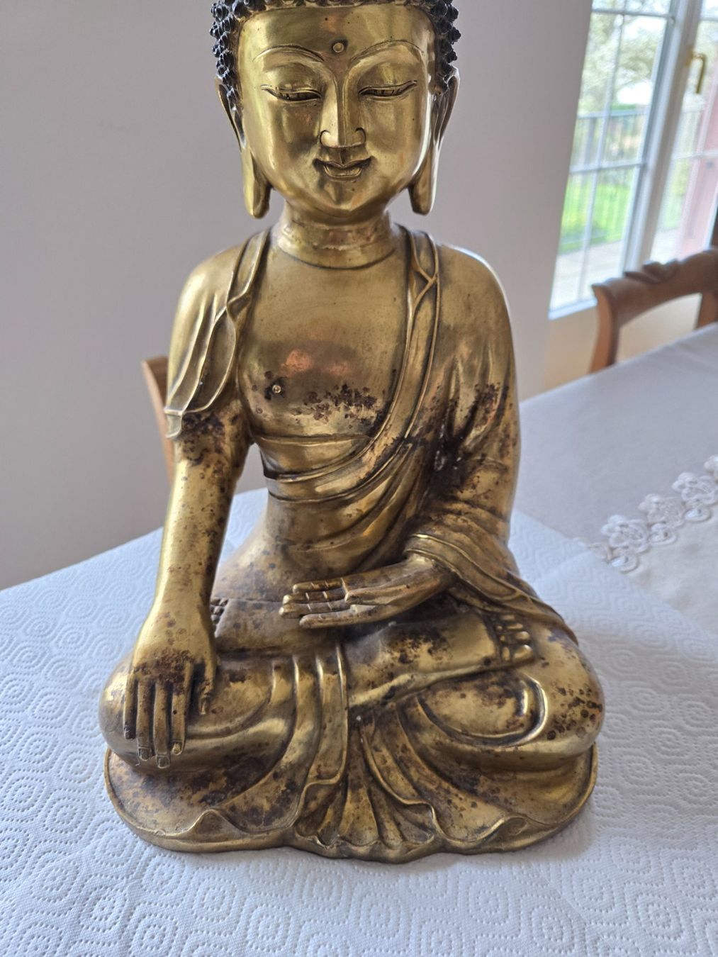 Statuette: Antike grosse Buddhafigur 45 cm – Usato da Bottmingen venduto da sandy_2 4