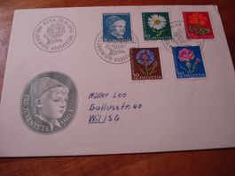 FDC Pro Juventute 1963, gelaufen