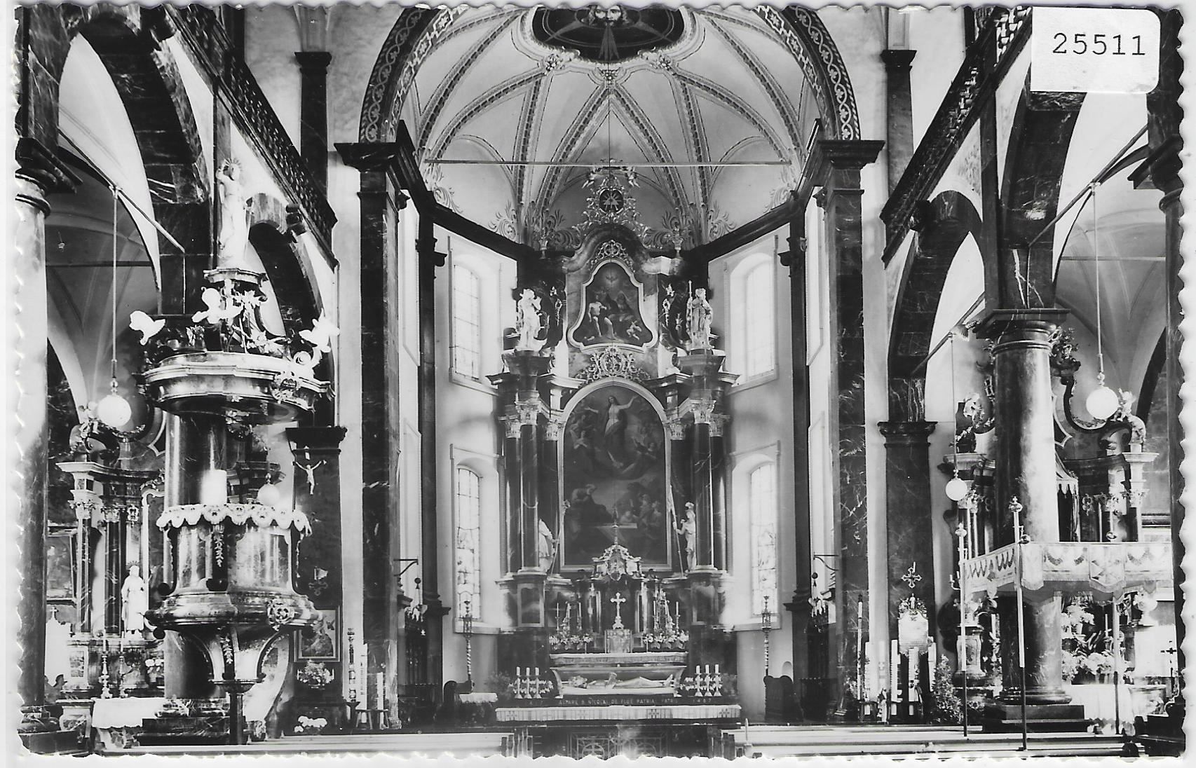 Cartes postales: Sachseln - Inneres der Wallfahrtskirche – Antique à Ettingen par Kartenplanet