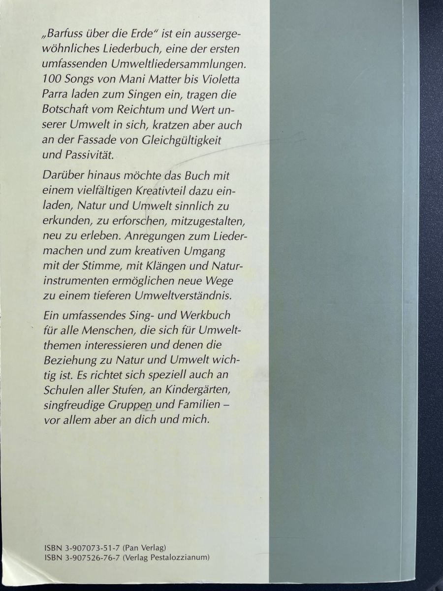 Livres: Singbuch und Erlebnis Natur – Neuf (Voir description) à Suhr par Occasion2025 1