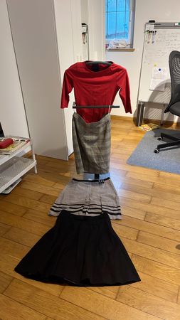 Kleidungsset Oberteil und die Röcke