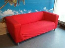 Bezug für Klippan Sofa, rot