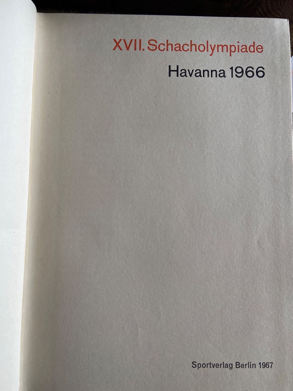 Bücher: Schach-Olympiade 1966 in Havanna – Gebraucht aus Rüti ZH von Meke 1