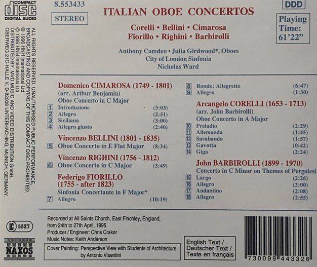 CDs: Italian Oboe Concertos – Gebraucht aus Grüningen von azulblanco 1