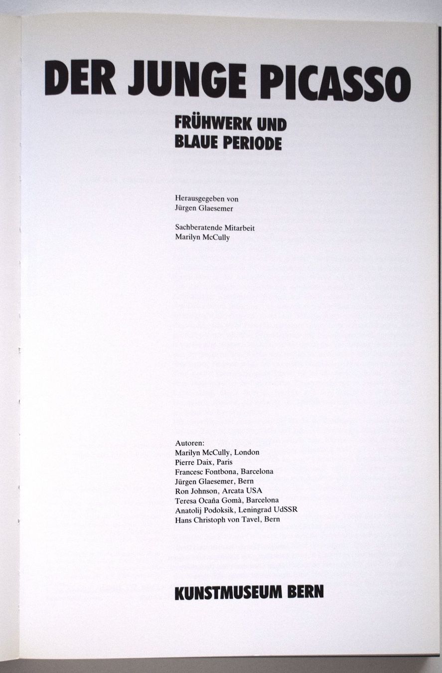 Libri: Picasso Frühzeit und Blaue Periode Pablo Picasso – Usato da Zürich venduto da Kunstvoll 2