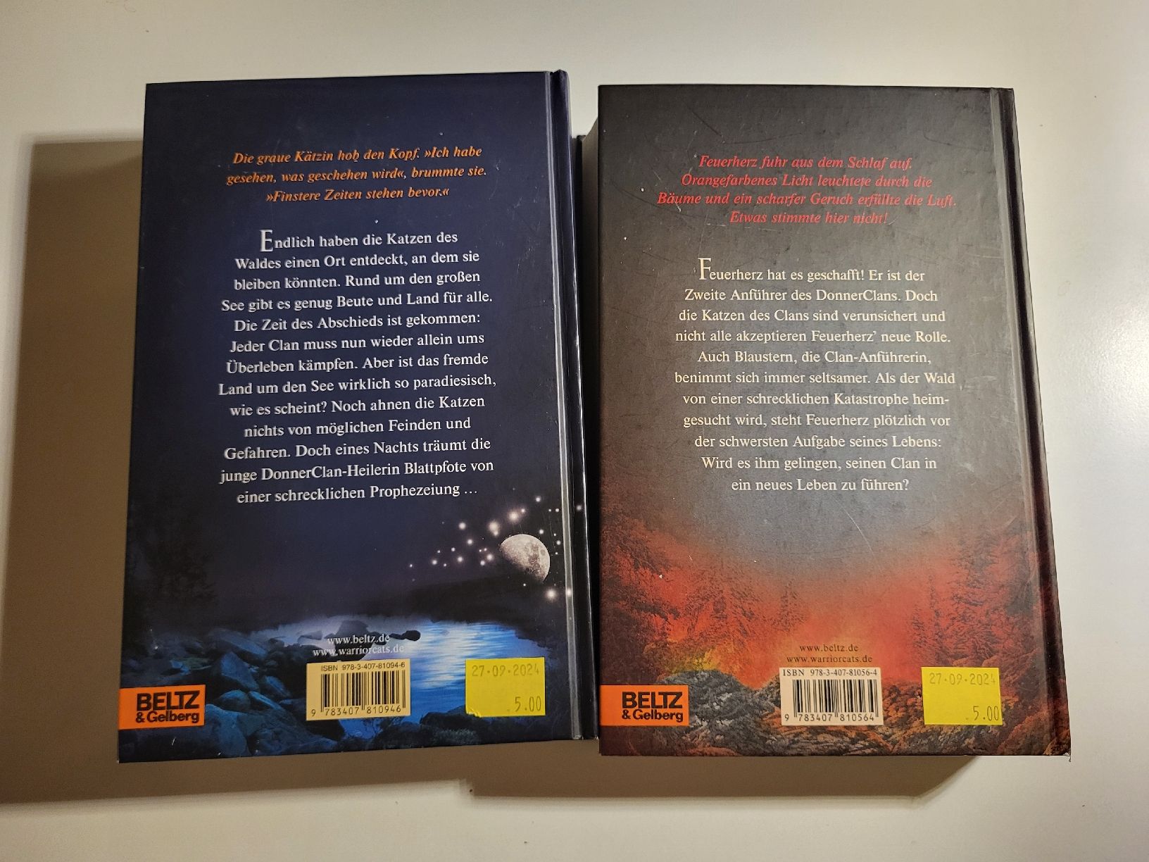 Bücher: Warrior Cats Bücher - SternenClan & Vor dem Sturm – Gebraucht aus Ettiswil von beekeper13 1