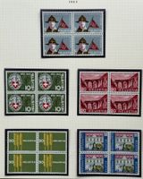 LOT 4 ER BLOCKS BRIEFMARKEN SCHWEIZ NEU 1963
