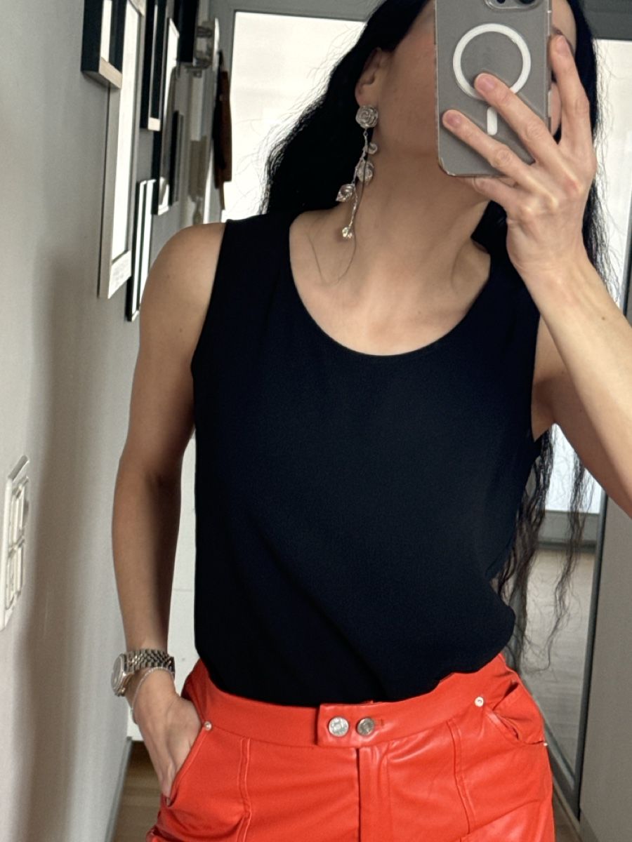 Tops: Black Tank Top, Sleeveless, Size Small - chic! – Neu (gemäss Beschreibung) aus Biel/Bienne von TanyaM02 4