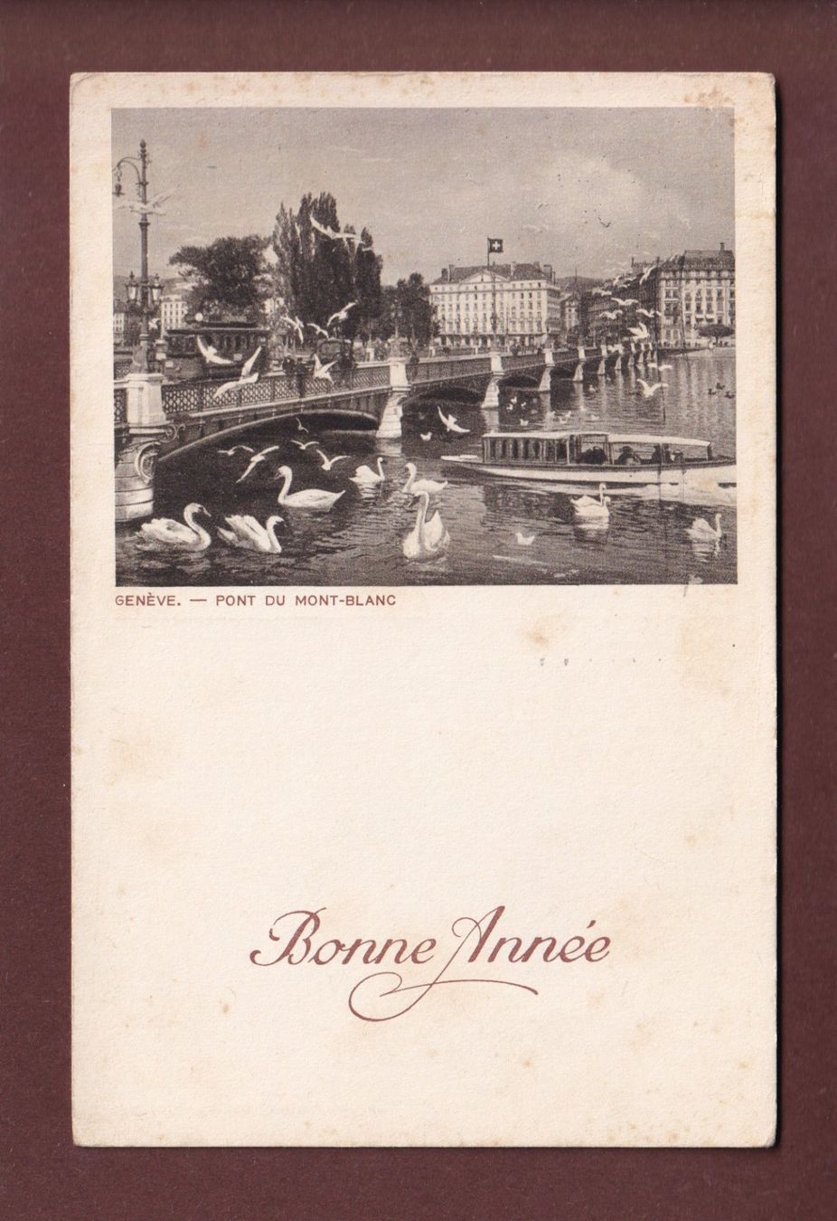 Cartes postales: GENEVE - Pont du Mont-Blanc - 1932 – D'occasion à Pully par nicecards-shop