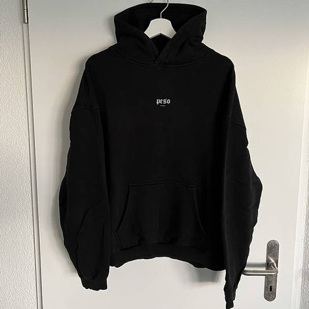 Schwarzer Peso Black Friday Hoodie (2019), Grösse L