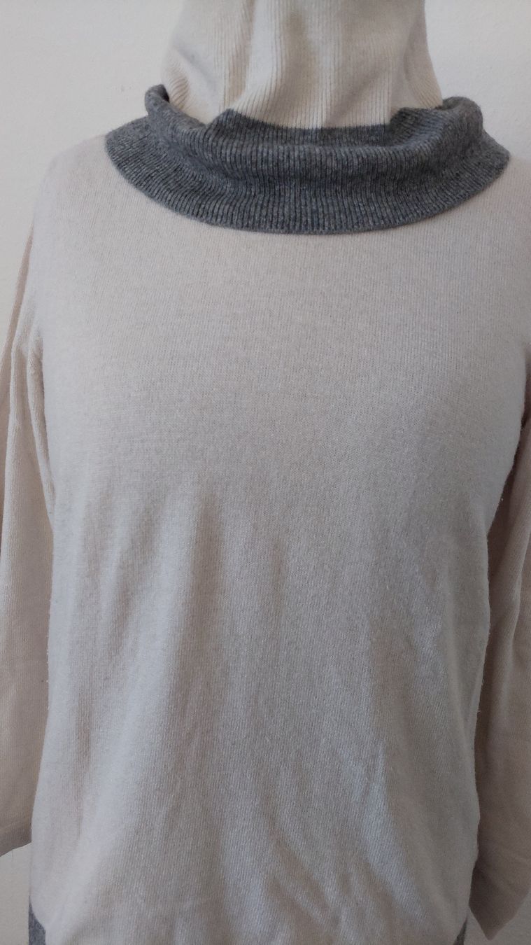 Maglioni & Felpe: Rollkragenpullover in Beige/Grau, Grösse M - Top Zustand – Usato da Gwatt (Thun) venduto da Letzte-Chance 1