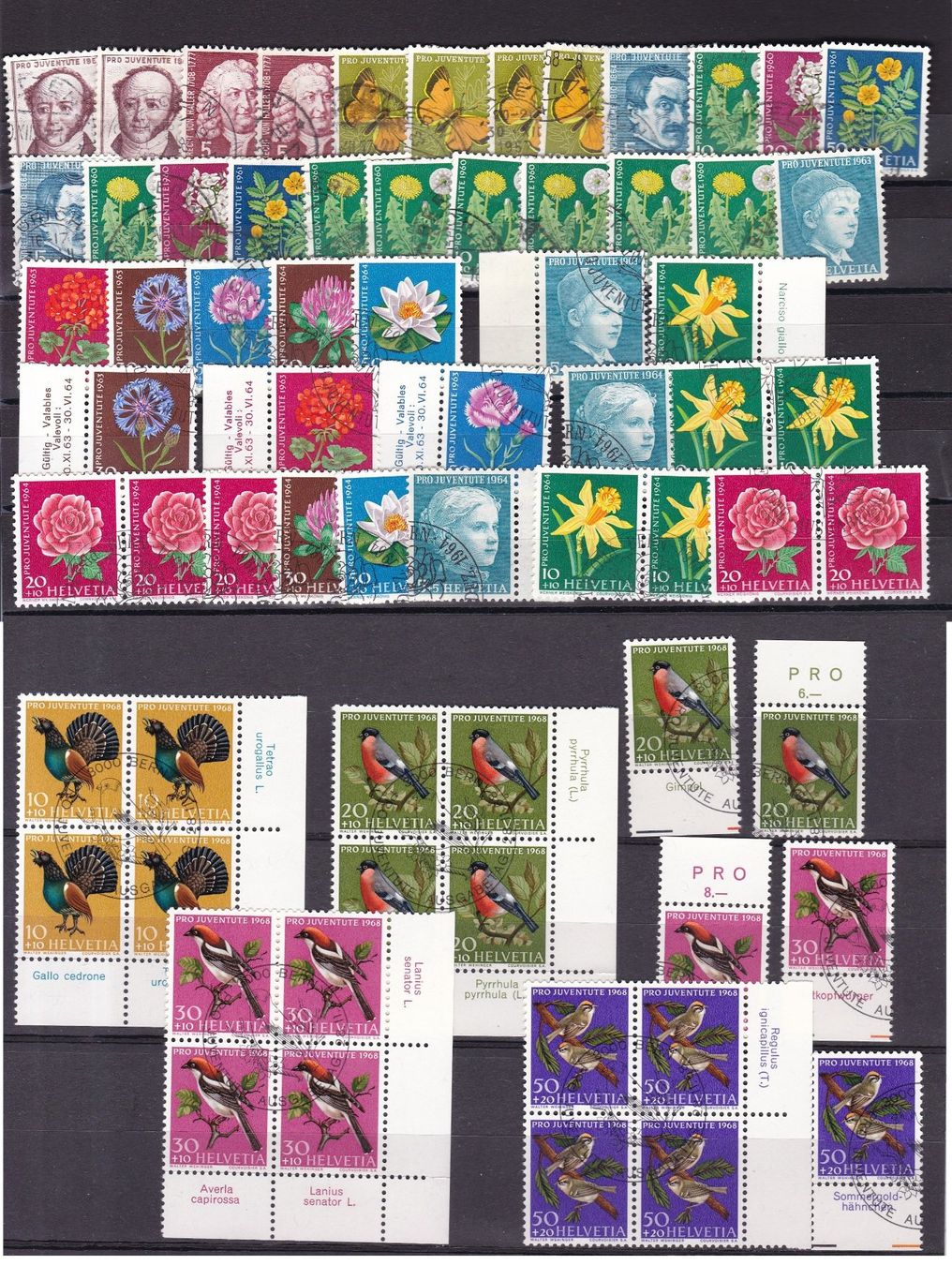 Alle Briefmarken: CH Briefmarken-Steckkarten, bunt gemischt – Gebraucht aus Münchwilen AG von Nesar