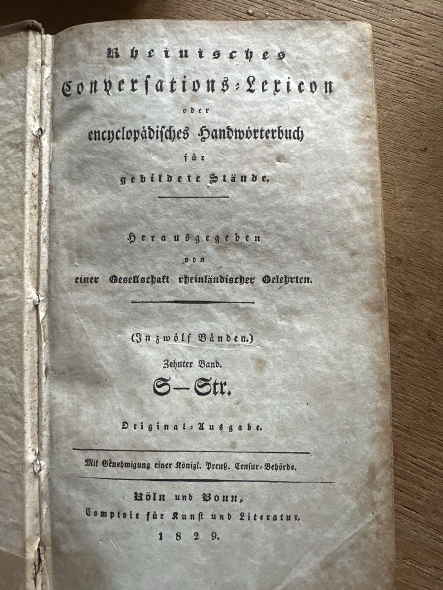 Bücher: Antikes Buch, Konversation 1829 – Gebraucht aus Trüllikon von angela4444 3