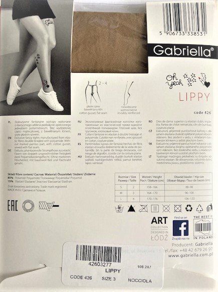 Calze & Collant: Strumpfhose Gabriella Art Lippy – Nuovo e nell'imballaggio originale da Menziken venduto da chianti10 1