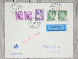 CL13 Enveloppe + Timbre Suisse 1937