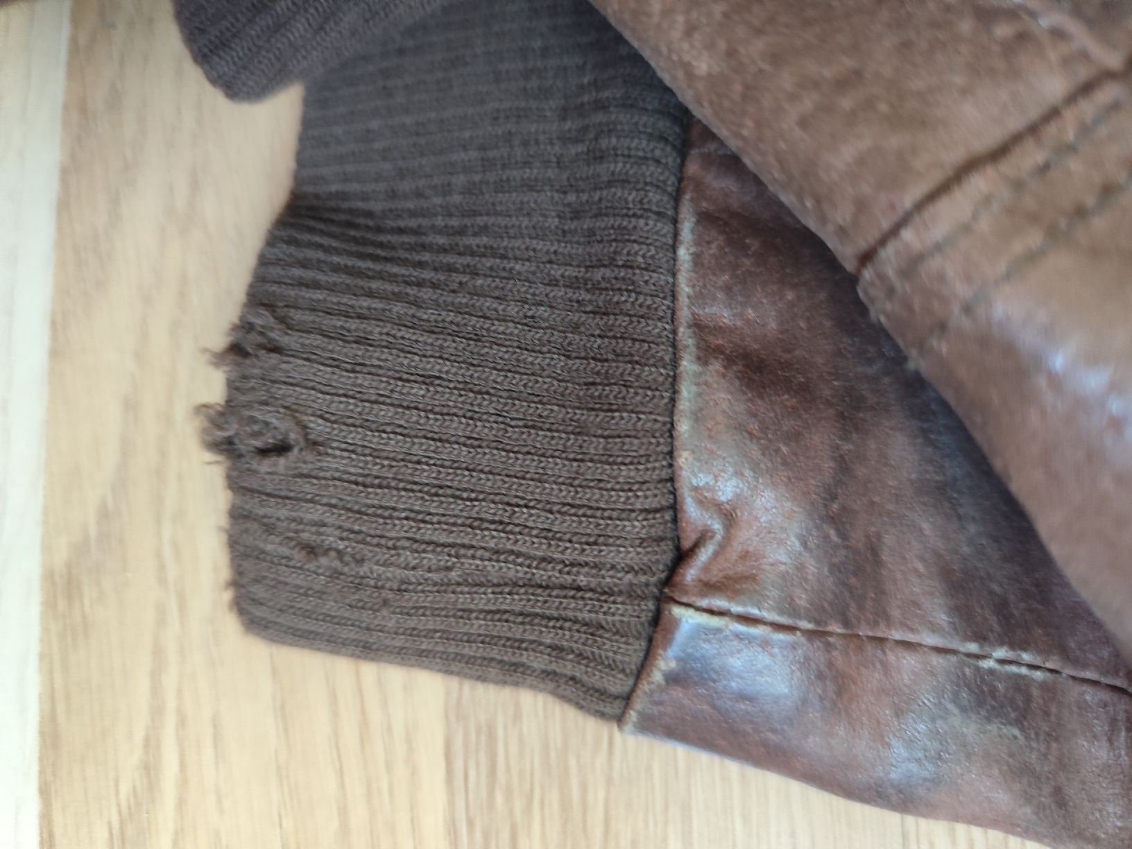 Only Giacche: DEFEKT Brown Leather Jacket "Only"  – Difettoso da Mägenwil venduto da VintageGirly 6