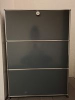 USM Haller 1x3 T50 Graphitschwarz, 3 Ausziehtüren, 3 Tablare