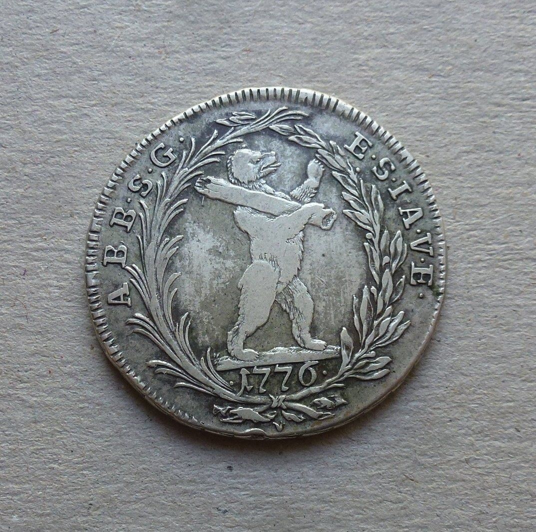 Tutti le monete: St. Gallen ++ 1/2 Taler 1776 – Usato da Walkringen venduto da Casablanca777