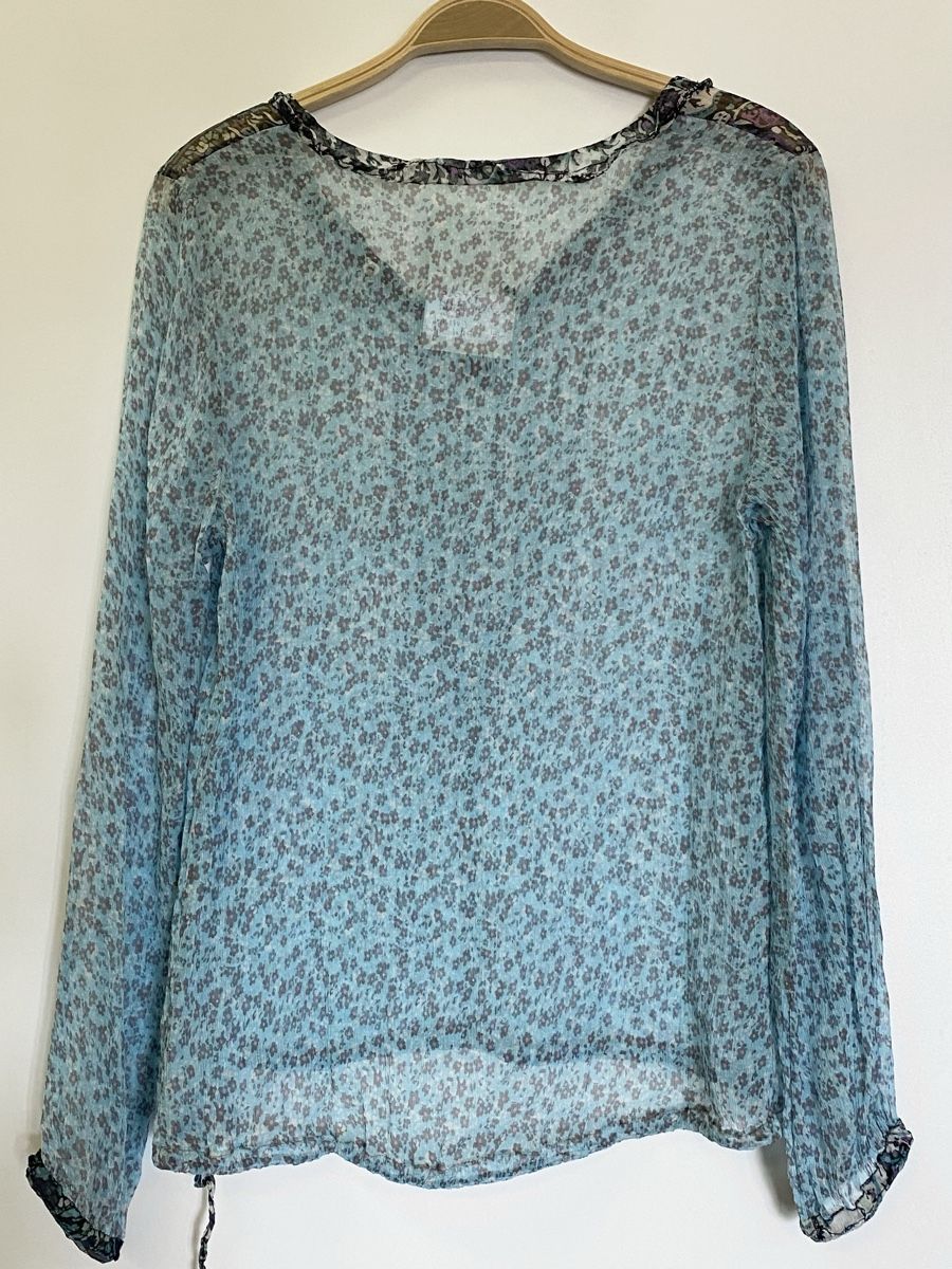 Nile Camicette: Nile Seidenbluse hellblau S mit Top neu! – Nuovo (secondo la descrizione) da Büron venduto da Coerner 5