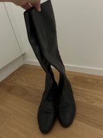Elegante Lederstiefel, schwarz, Grösse 36.5- Top Zustand!