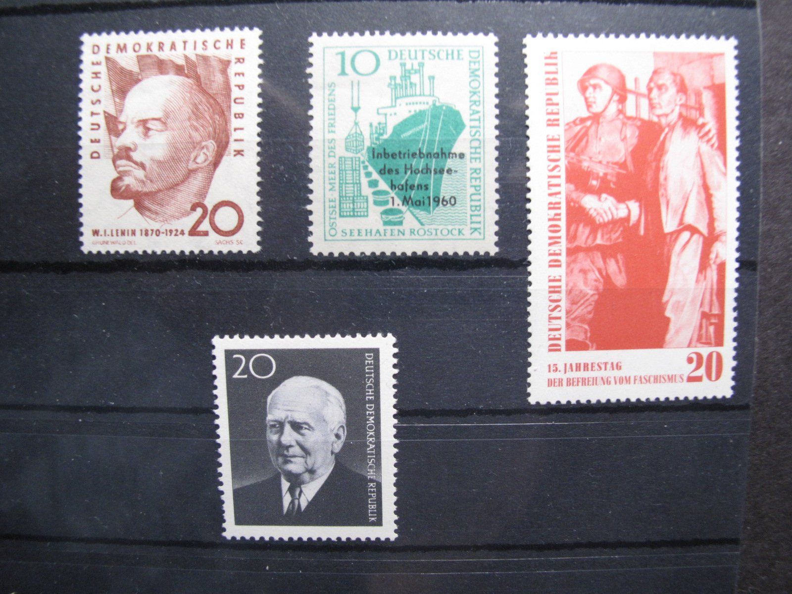 Tutti i francobolli: DDR 1960 Lenin / Piek  ** – Usato da Wil SG venduto da fva01