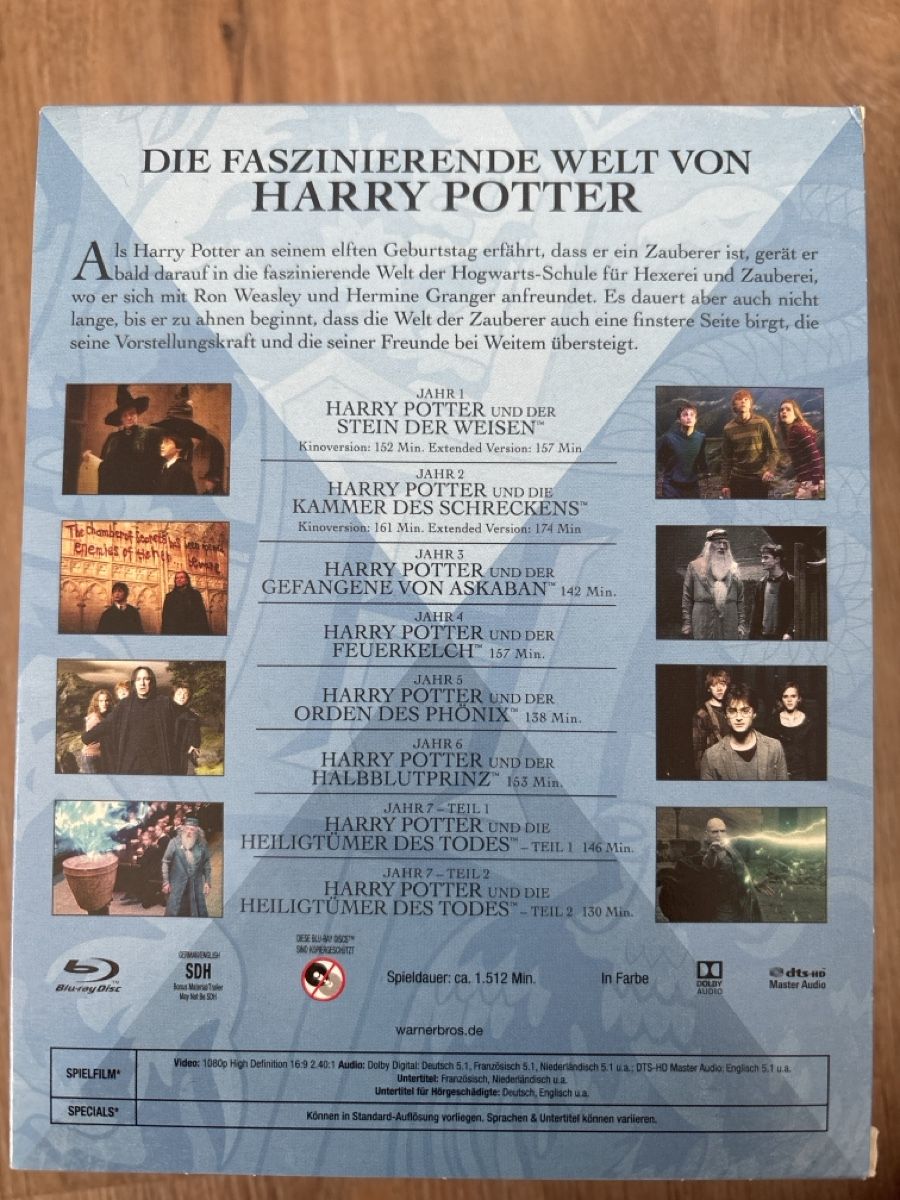 Tutti i DVDs: Harry potter complete collection 8 filme blurays – Usato da Oberentfelden venduto da Rabaelikus 2