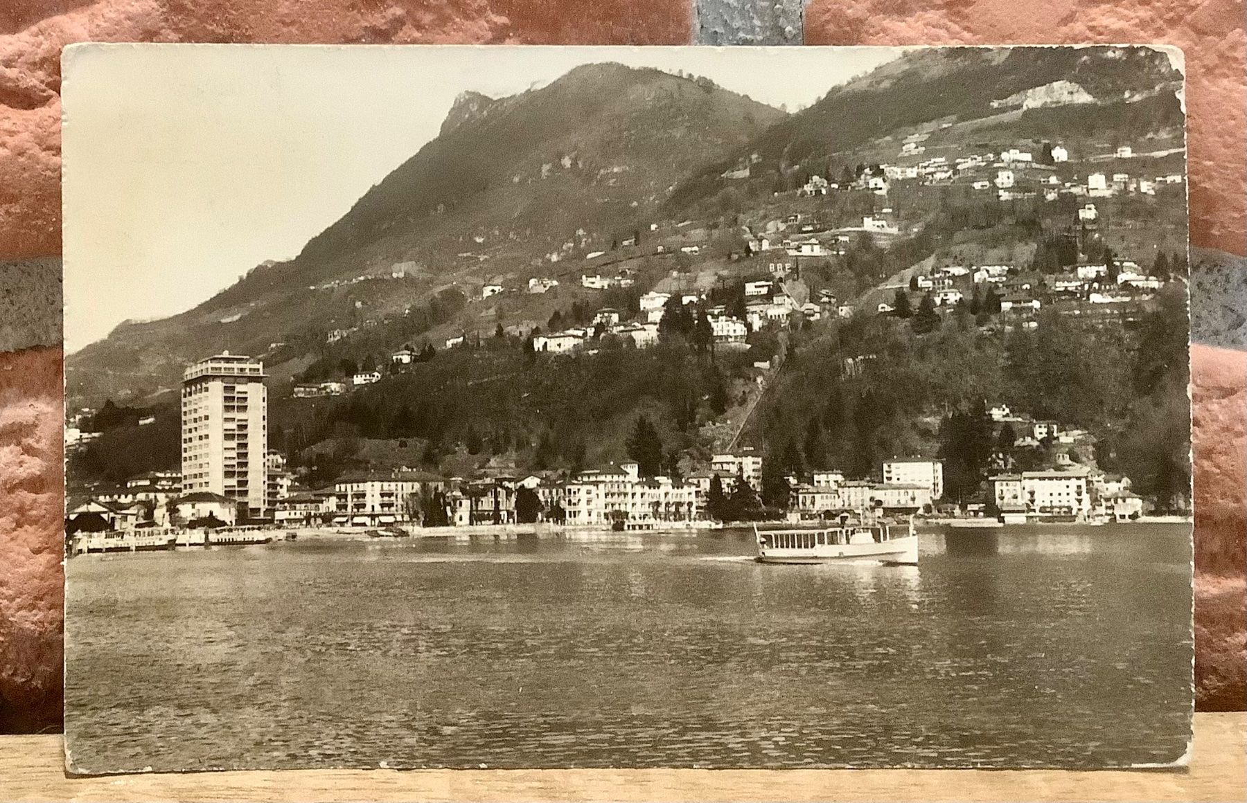 Cartoline postali: LUGANO CASSARATE - Lago di Lugano & Schiff – Usato da Root venduto da ENGLAND-TREASURES