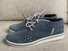 BUGATTI Leder Schuhe Schnürer Gr 40 Wildleder NEU