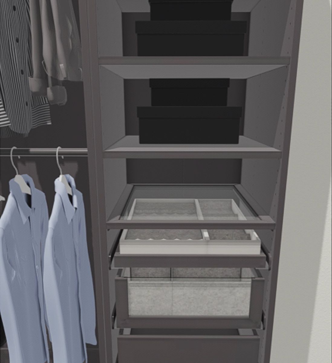 Ikea Armadi: IKEA PAX Kleiderschrank Grau – Usato da Bern venduto da scng 4