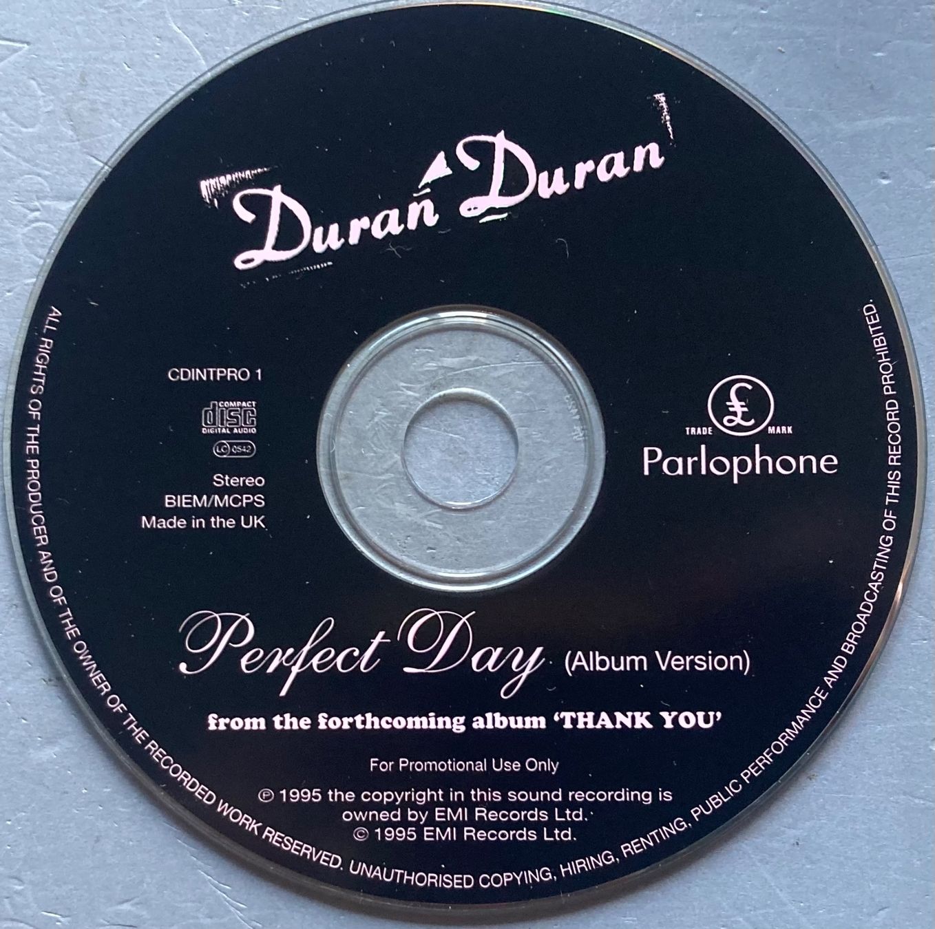 CDs: DURAN DURAN - PERFECT DAY – D'occasion à Poliez-Pittet par Newtown-Records 1