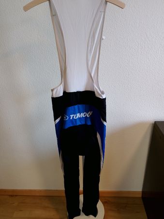 Radhose Tumoon mit Trägern schwarz blau Grösse L