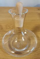 Elegante Vintage Karaffe mit Holzstopfen, Top Zustand!