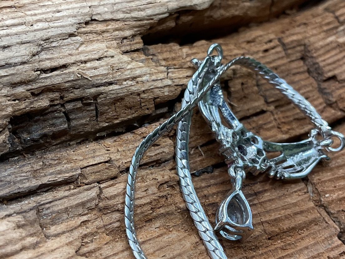 Catenine: Supercollier mit Aquamarin und Granat – Nuovo (secondo la descrizione) da Luzern venduto da S.Kern01 4